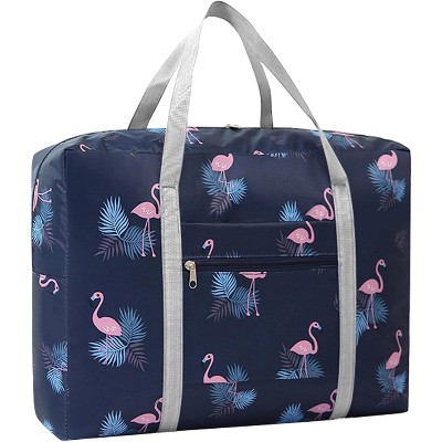 Luupatchy Foldable Travel Duffel Bag - Large Capacity, Water-Resistant Nylon, Portable Gym/Beach/Travel Bag for Women & Men