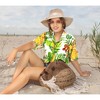 HAPPY BAY Button Down Shirt for Women Short Sleeve Hawaiian Tops Vacation Button Up Summer Beach Party Dress Shirts Colorful for Women - 4 of 4