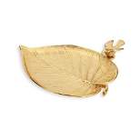 Classic Touch Gold Leaf Tray with Bird