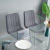 CAVINAS 18.11" Modern Upholstery Dining Chairs,Set of 2/4,Accent Dining Room Chairs with L-Shaped Metal Legs,Dining Furniture Chair - 2 of 4
