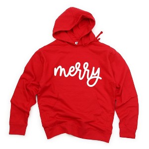 Simply Sage Market Women's Graphic Hoodie Merry Bold Cursive - 1 of 3