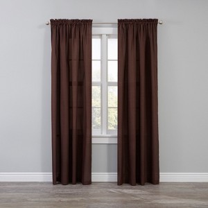 BrylaneHome BH Studio Microfiber Rod-Pocket Panel - 1 of 4