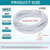 Unique Bargains Tinned Copper Insulated Heat Resistant PVC Covered 300V SPT-1 Round Wire 18AWG - 2 of 4