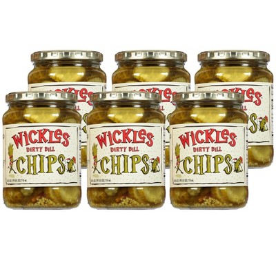 Wickles Dirty Dill Chips - Case Of 6/24 Oz : Target