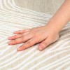 Modern Abstract Area Rugs, Low Pile Soft Striped Geometric Carpet, Non Slip Stain Resistant Indoor Rugs for Living Room Bedroom Kid Room - 4 of 4