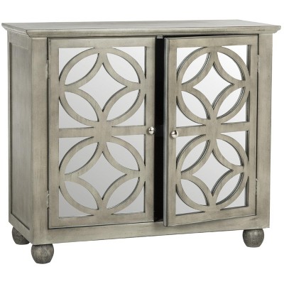 Havana Gray Mirrored 2-Door Transitional Chest