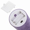Generic  Purple LED Candles for Home Decor, Glass Flameless Candles with Remote, Set of 3 Battery Operated Pillar Candle for Fall Halloween Decoration - 2 of 4