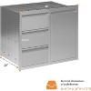 AMERLIFE Outdoor Kitchen Drawers Stainless Steel Drawers for Outdoor Kitchens, Multi-Storage Cabinet, Built-in BBQ Island Storage - 2 of 4