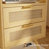 Nightstand with Charging Station,Farmhouse Bedside Table with 2 Storage Drawer and Open Wood Shelf, for Bedroom - 4 of 4