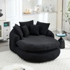 GDFStudio Harvey Modern Oversized Chenille Upholstered Bean Bag Sofa with 5 Pillows and Thick Cushion - 2 of 4