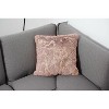 HomeRoots 22" Pink And Gold Abstract Faux Fur Throw Pillow - 2 of 4