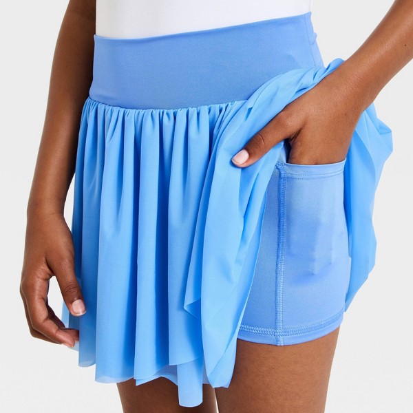 Faldón Short con Malla Plisado para Niñas - All In Motion™ 3