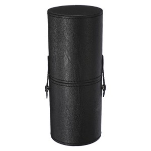 Unique Bargains PU Leather Dustproof Pencil Toothbrush Cosmetic Brush Holder - 1 of 4