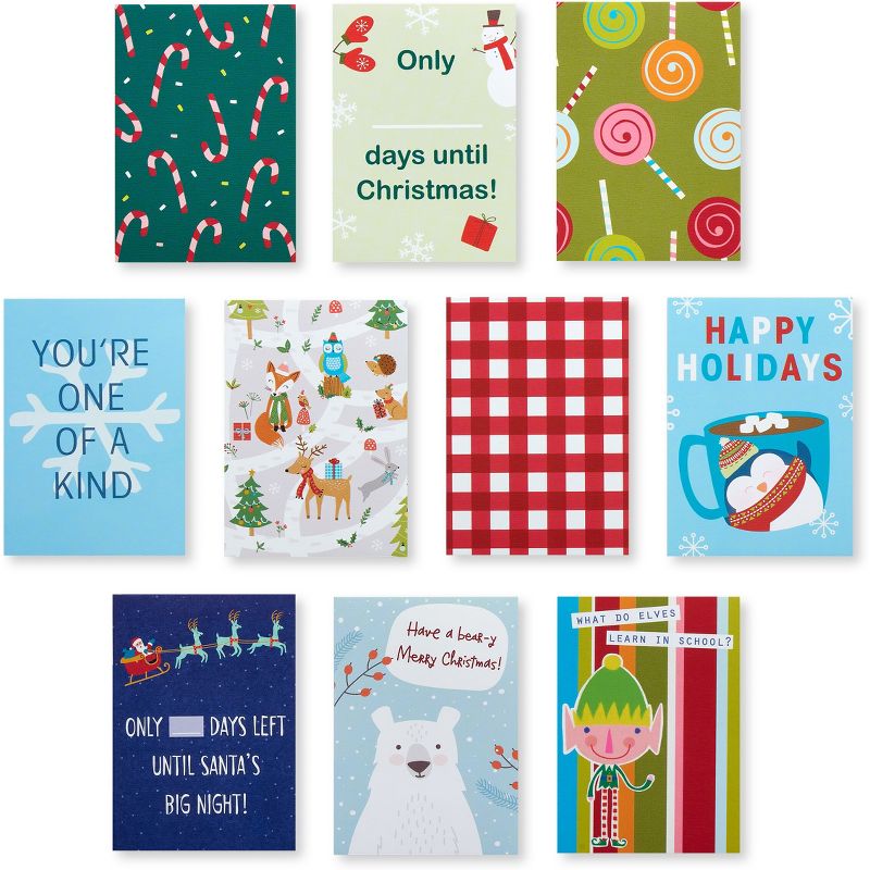 American Greetings 40ct Mini Notes Boxed Holiday Greeting Card Pack, 5 of 9