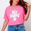 Simply Sage Market S.W.Smiley All Smiles Smiley Face Garment Dyed Tee - 2 of 4