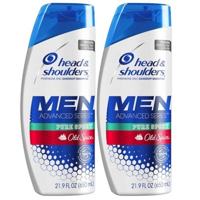 Head and Shoulders Old Spice Pure Sport Men's Anti-Dandruff Shampoo - 21.9 fl oz Twin Pack