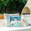 Stupell Industries Beach Bird Round Shell Blue Ocean Coastal Map - 2 of 3