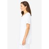 Woman Within Women's Plus Size Short-Sleeve V-Neck Shirred Tee - 4 of 4