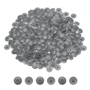 Unique Bargains Plastic Decoration Furniture White Screw Cap Covers - 1 of 3