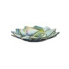 Evergreen 18" Hand Painted and Embossed Shaped Bird Bath, Succulent- - 3 of 3