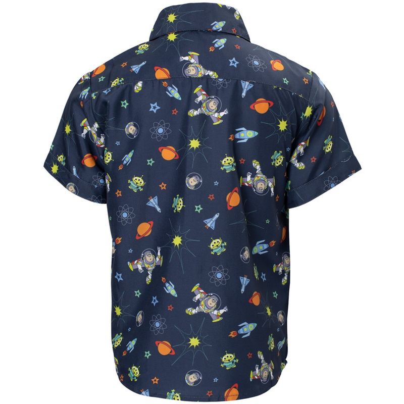 Disney Toy Story Mickey Mouse Cars Nightmare Before Christmas Button Down Shirt Toddler to Big Kid, 3 of 9