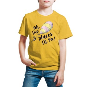 Boys' - Dr. Seuss - Oh The Places I'll Go Short Sleeve Graphic T-Shirt - 1 of 4