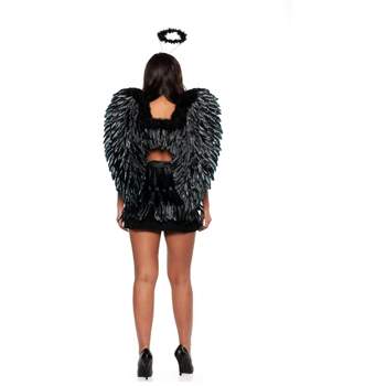 KESYOO Halloween Wings Dark Wings Cosplay Supplies Black Wings Cosplay  Pretend Wings Outfits Black Costume Black Wings Costume Bird Wings Men and