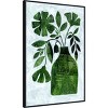 Amanti Art Abstract Green Floral No 2 by Susan Black Framed Canvas Wall Art - 2 of 4