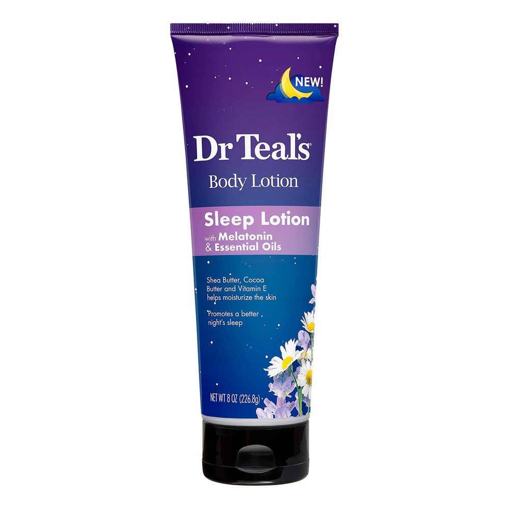 Dr Teal s Body Lotion  Sleep Lotion with Melatonin & Essential Oils  8 fl oz