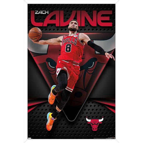 NBA Chicago Bulls - Lonzo Ball 22 Wall Poster, 14.725 x 22.375 Framed 