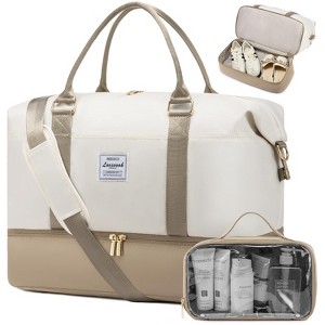 Travel Bag Weekender Bags for Women, Carry on Overnight with Shoe Compartment,Duffle  Bag - 1 of 4