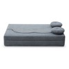 GDFStudio Xanthe 75.5" Velvet and Compressed Foam Floor Sofa Bed - 2 of 4