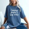 Simply Sage Market Women's Chasing Dreams and Tiny People Short Sleeve Garment Dyed Tee - 2 of 3