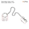 Unique Bargains Nickel Plated Metal Wallet Jeans Belt Handbag Lobster Clasp Chains - 2 of 4