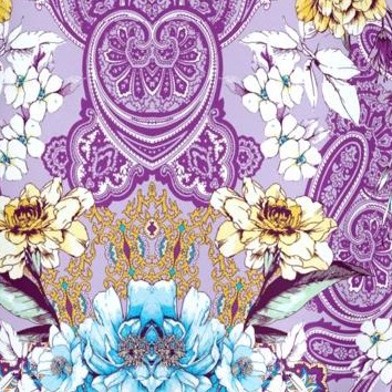 lavender garden paisley