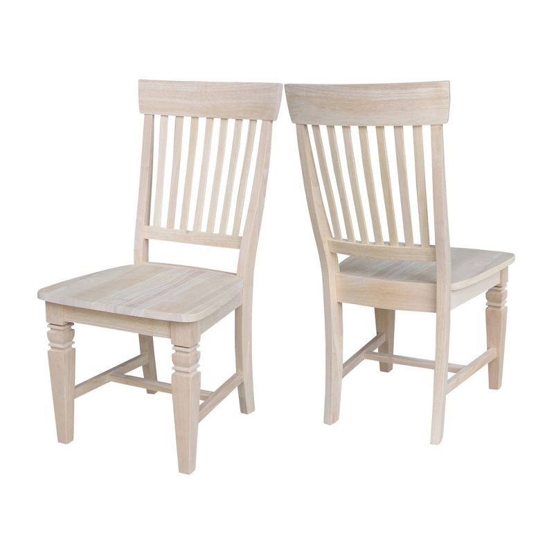 Set of 2 Tall Java Chair Unfinished - International Concepts, 4 of 13