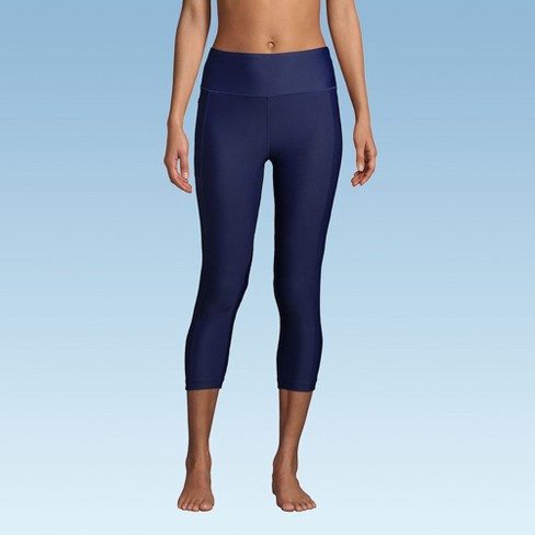 Lands' End Women's High Waisted Modest Swim Leggings with UPF 50 Sun Protection - image 1 of 4