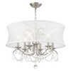 Livex Lighting Newcastle 6 - Light Chandelier in  Brushed Nickel - 3 of 4