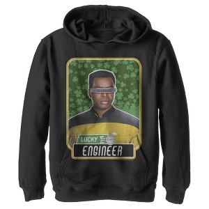 Boy's Star Trek: The Next Generation St. Patrick's Day Lucky Engineer La Forge Pull Over Hoodie - 1 of 4