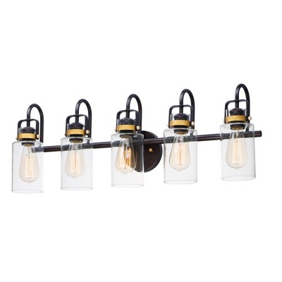 Maxim Lighting Magnolia 5 - Light Vanity in  Bronze/Gold