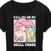 Women's - Disney - Ariel Call Me On My Shell Phone Short Sleeve Graphic T-Shirt - 2 of 4