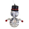 Crystal Expressions 2.5 Inch Snowman Acrylic Ornament Christmas Tree Ornament , Faceted Top Hat (1PC) - 2 of 3