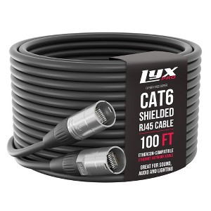 LyxPro Shielded CAT6 Ethercon Cable, Male to Male, Pro Audio & Lighting RJ45 Cable - 1 of 4