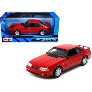 1993 Ford Mustang SVT Cobra Red "Special Edition" Series 1/24 Diecast Model Car by Maisto - 1 of 3
