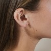 SHINE by Sterling Forever Sterling Silver Mini Hammered Hoops - 2 of 3