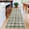 Modern Plaid Carpet,Washable Stain Resistant Non-Slip, Soft Foldable Rug for Laundry Room - 4 of 4