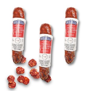 DeLallo Hot Calabrese Dry-Cured Sausage, 7 oz Stick, (3 Pack) - 1 of 4