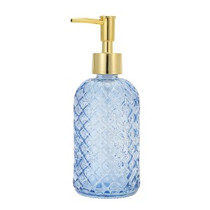 Unique Bargains Cylinder Argyle Soap Dispenser 1 Pc - 1 of 4