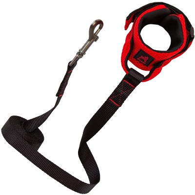 Gooby Soft Mesh Wrist Band Surfer Leash Red, 6 FT