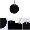 Unique Bargains Wood Mini Chalkboard Signs with Hang Rope Round DIY for Text Price Tags 20 Pcs - 3 of 4